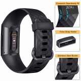 Bracelet sportif en silicone - Taille L - Océan - Fitbit Charge 3 / 4