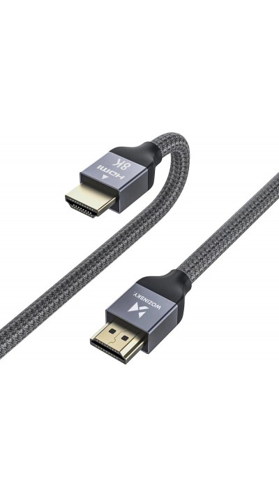 Câble HDMI 2.1 8K 60 Hz 48 Gbps / 4K 120 Hz / 2K 144 Hz (3 m) Wozinsky - Argent