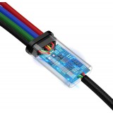 USB-Kabel 4 in 1 (1x Lightning, 2x USB-C, 1x Micro USB) geflochten Nylon 3.5A (1.2 m) - Schwarz