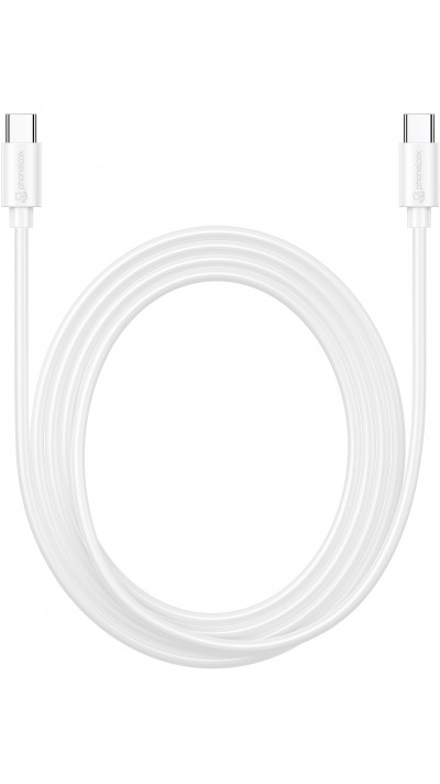 Câble de charge (2 m) USB-C vers USB-C - PhoneLook - Blanc