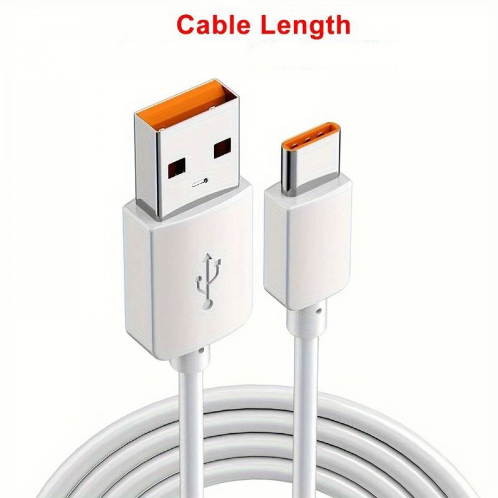 Câble de recharge ultra long USB-A vers USB-C 10 mètres - Blanc