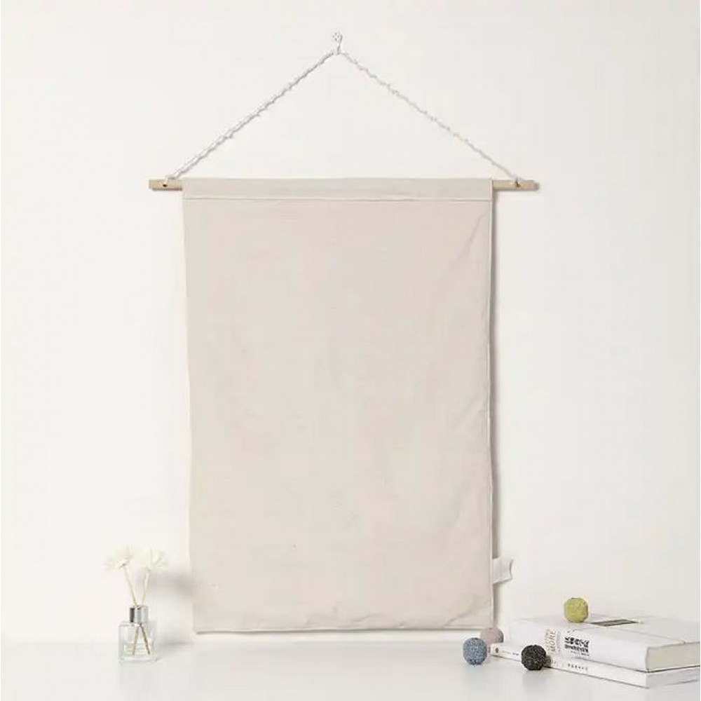 Calendrier Avent Merry Christmas avec poches 1 à 24 en tissu à suspendre