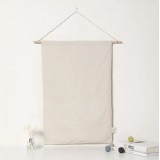 Calendrier Avent Merry Christmas avec poches 1 à 24 en tissu à suspendre