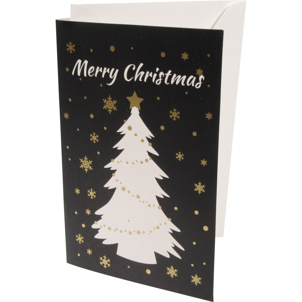 Weihnachts-Grusskarte inkl. Briefumschlag - Zufälliges Design (24 verschiedene Designs)