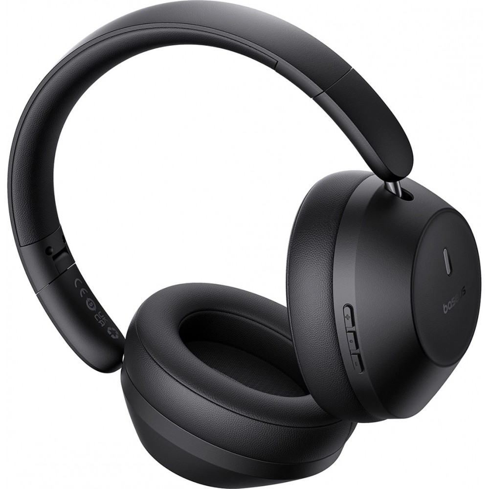 Casque Bluetooth 5.3 Sans Fil Baseus Bass 30 Max On-Ear Ultra Basses Puissantes - Noir