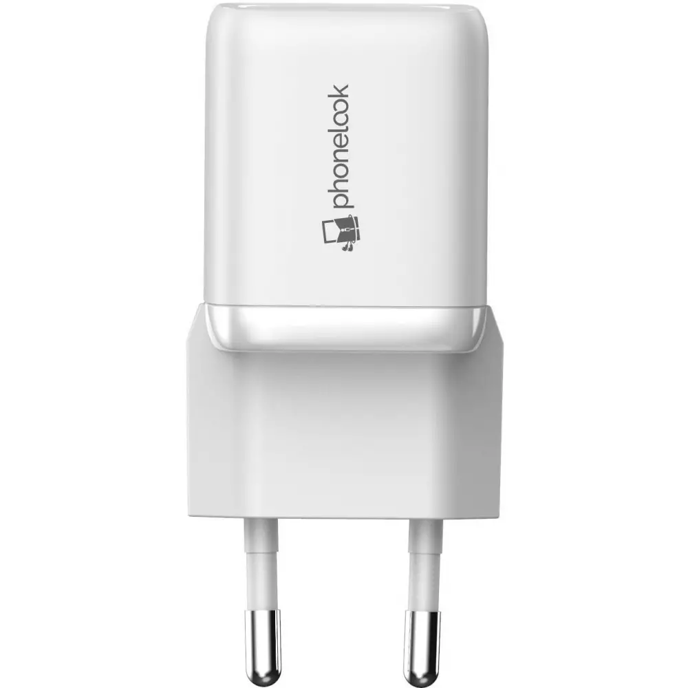 Starkes Ladegerät Nano 30W USB-A und USB-C mit Power Delivery PhoneLook - Weiss