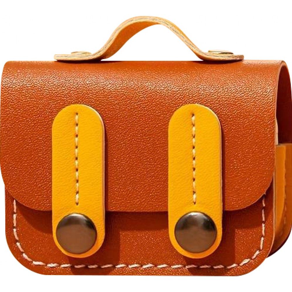 Coque AirPods 3 - Étui pour AirPods à motif sac à main sacoche - Brun