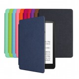 Coque Kindle Paperwhite 1 / 2 / 3 - Cuir synthétique hard-shell ultra fin et léger - Bleu clair