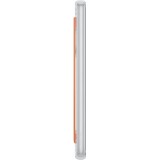 Galaxy A33 5G Case H&uuml;lle - Samsung Slim Strap Cover - D&uuml;nne Schale mit orangefarbener Griffbefestigung - Transparent
