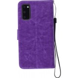 Fourre Samsung Galaxy A51 - Premium Flip cuir lisse porte-cartes - Violet