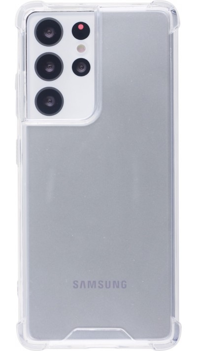 Coque Samsung Galaxy S25 Ultra - Bumper Glass Hybrid TPU silicone anti-choc - Transparent