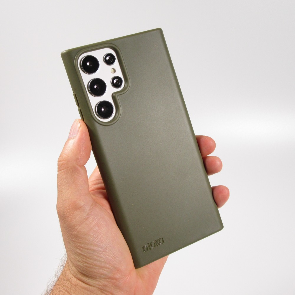 Galaxy S22 Ultra Case Hülle - Bioka Biologisch Abbaubar Eco-Friendly Kompostierbar - Dunkelgrün