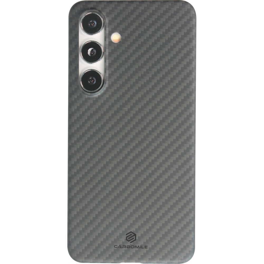 Samsung Galaxy S24 Case Hülle - Carbomile Schutzcase aus echtem Aramid Carbonfaser - Schwarz