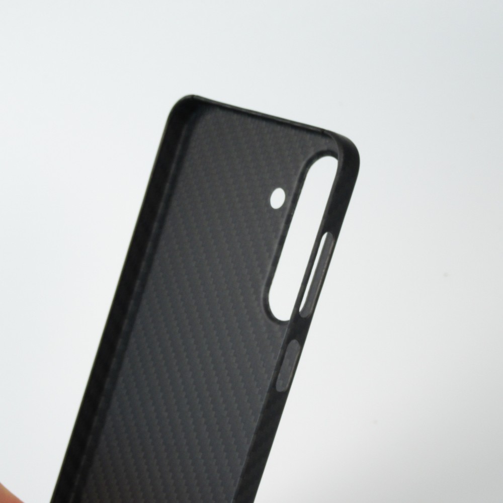 Samsung Galaxy S24 Case Hülle - Carbomile Schutzcase aus echtem Aramid Carbonfaser - Schwarz
