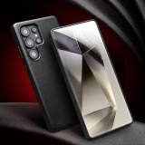 Coque Samsung Galaxy S25 Ultra - Qialino cuir véritable (compatible MagSafe) - Noir