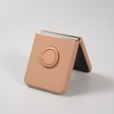 Coque Samsung Galaxy Z Flip5 - Soft Touch avec anneau - Rose