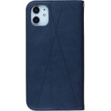 Coque iPhone 17e / 16e - Flip Géometrique - Bleu