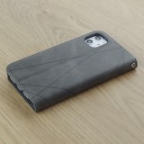 Coque iPhone 17e / 16e - Flip Géometrique - Gris