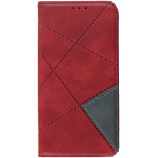 Coque iPhone 17e / 16e - Flip Géometrique - Rouge