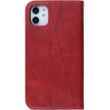 Coque iPhone 17e / 16e - Flip Géometrique - Rouge