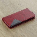 Coque iPhone 17e / 16e - Flip Géometrique - Rouge