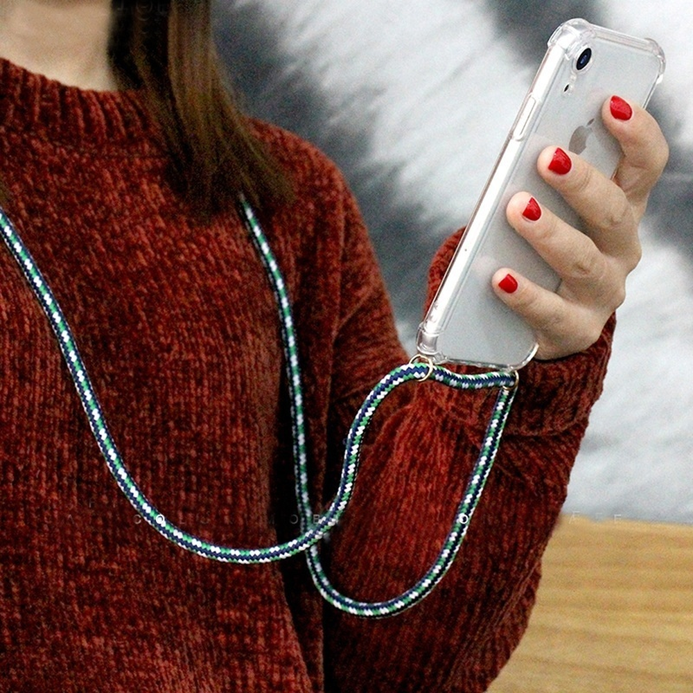 Coque Samsung Galaxy S26 - Gel transparent avec lacet - Rouge