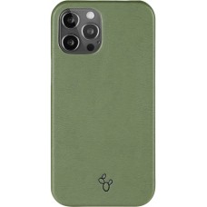 Coque iPhone 13 Pro Max - NOPAAL cuir de cactus vegan vert pampa