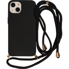 Coque Samsung Galaxy S24 - Bio Eco-Friendly nature avec cordon collier - Noir