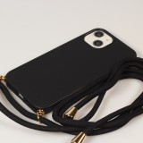 Coque Samsung Galaxy S24 - Bio Eco-Friendly nature avec cordon collier - Noir