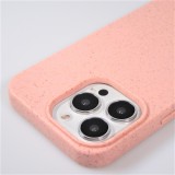 Coque iPhone 16 Pro - Bio Eco-Friendly nature avec cordon collier - Rose