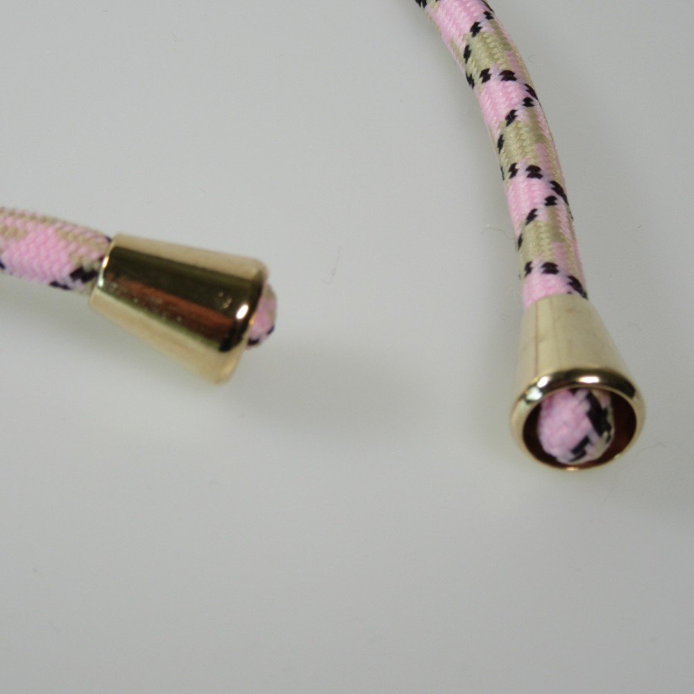 Coque iPhone 16 Pro - Bio Eco-Friendly nature avec cordon collier - Rose