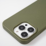 Coque iPhone 16 Pro - Bio Eco-Friendly nature avec cordon collier - Vert foncé