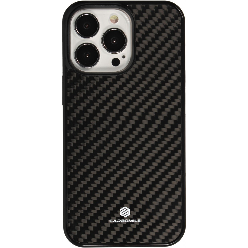 iPhone 16 Pro Case Hülle - Carbomile Carbon Fiber (Kompatibel mit MagSafe)