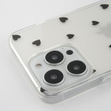 Coque Samsung Galaxy S26 - Gel petit coeur transparent - Noir