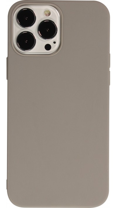 Coque iPhone 13 Pro Max - Silicone Mat - Gris