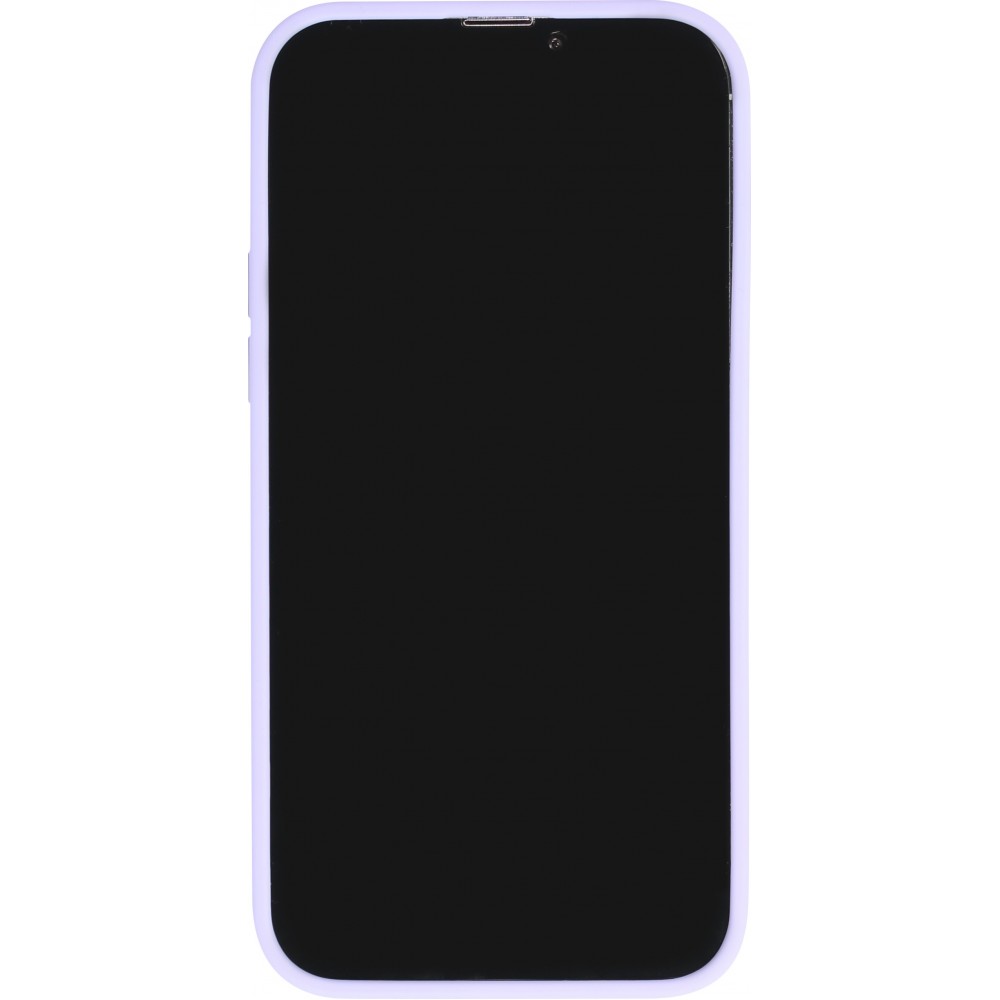 iPhone 14 Pro Case Hülle - Jelly cover glass semi-durchsichtig MagSafe - Light purple