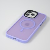 iPhone 14 Pro Case Hülle - Jelly cover glass semi-durchsichtig MagSafe - Light purple
