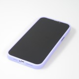 iPhone 14 Pro Case Hülle - Jelly cover glass semi-durchsichtig MagSafe - Light purple