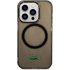 iPhone 14 Pro Max Case Hülle - Lacoste Transparent-Lackgel mit MagSafe - Schwarz