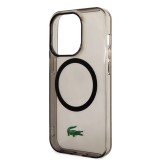 iPhone 14 Pro Max Case Hülle - Lacoste Transparent-Lackgel mit MagSafe - Schwarz