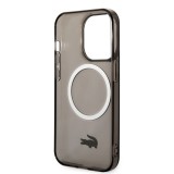 iPhone 14 Pro Max Case Hülle - Lacoste Transparent-Lackgel mit MagSafe - Schwarz