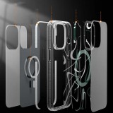 Coque iPhone 14 Pro - Youngkit Ink Series semi-transparent MagSafe - Vert