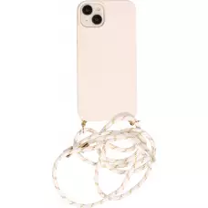 Coque Samsung Galaxy S24+ - Bio Eco-Friendly nature avec cordon collier - Blanc