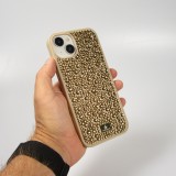 Coque iPhone 15 Plus - Diamant strass The Bling World - Or