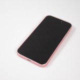 iPhone 15 Case Hülle - Plastik ultra dünn semi-transparent matt - Rosa