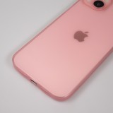 iPhone 15 Case Hülle - Plastik ultra dünn semi-transparent matt - Rosa