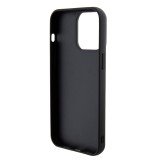 Coque iPhone 15 Pro Max - Guess paillettes réversibles anti-stress avec logo métallique doré - Noir