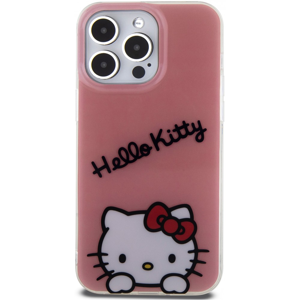 iPhone 15 Pro Case Hülle - Hello Kitty Daydreamer Lackgel - Rosa