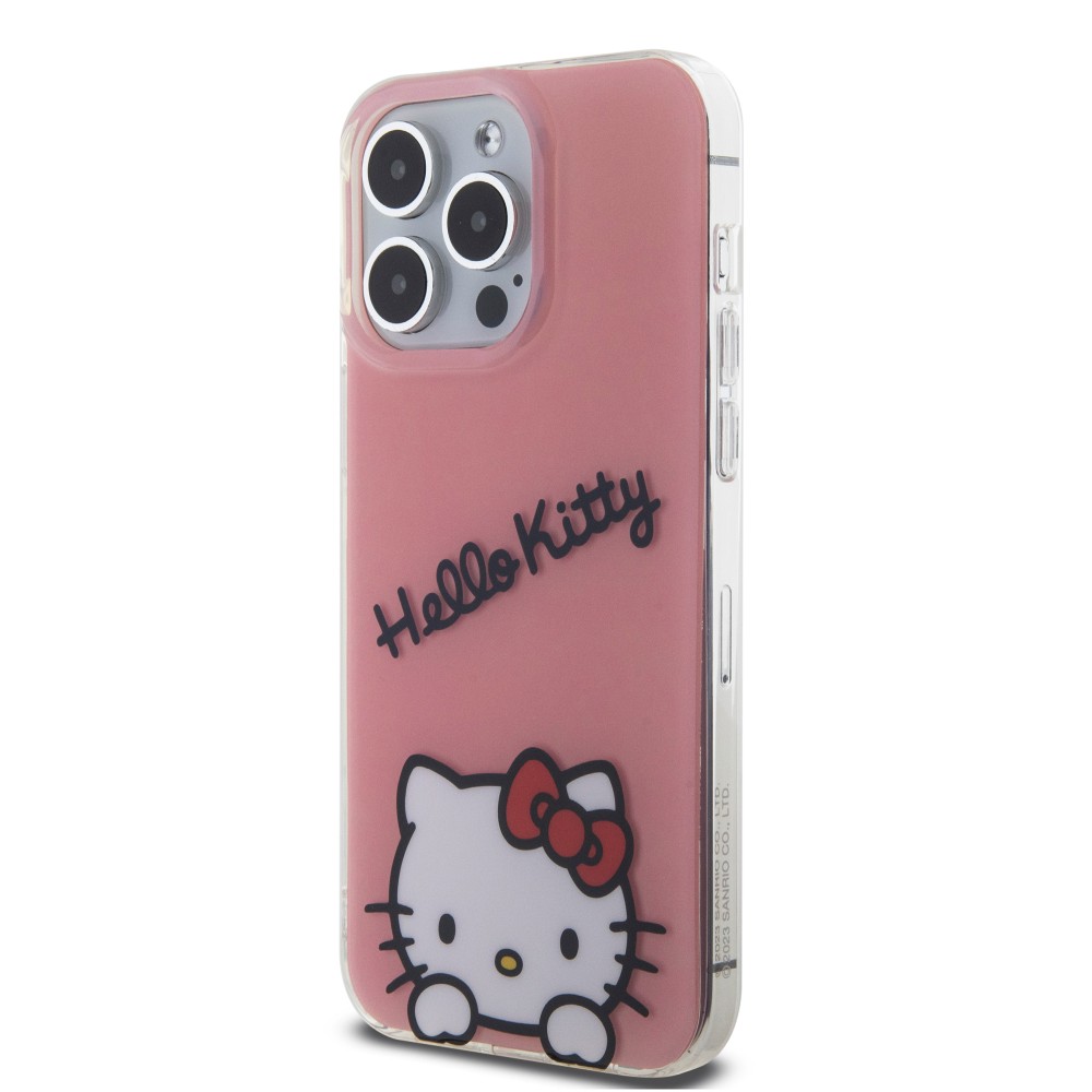 iPhone 15 Pro Case Hülle - Hello Kitty Daydreamer Lackgel - Rosa