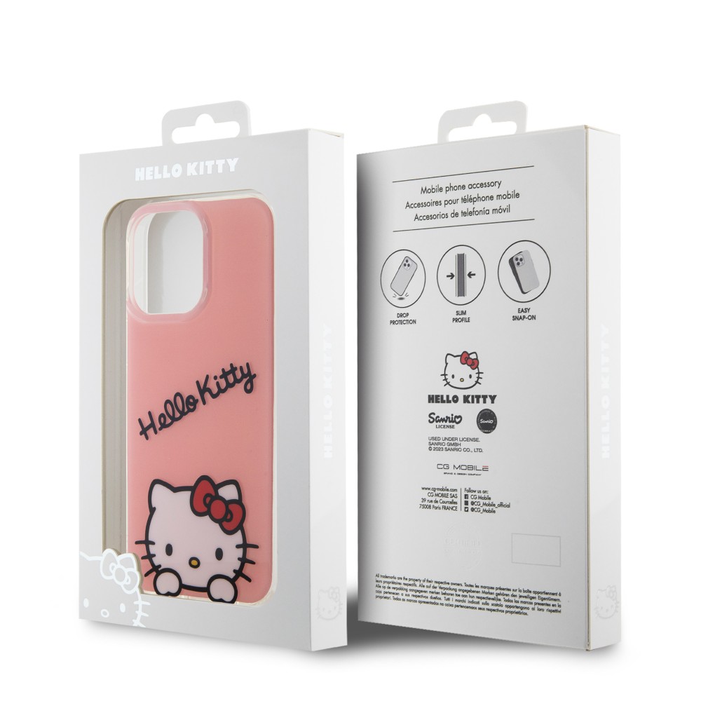 iPhone 15 Pro Case Hülle - Hello Kitty Daydreamer Lackgel - Rosa